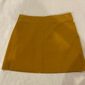 J. Crew Mustard Mini Skirt